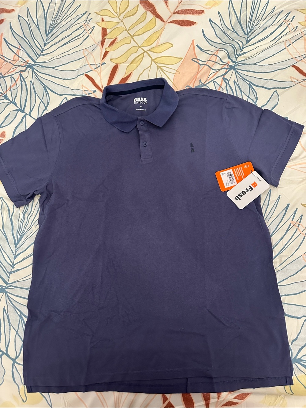 Bass Men’s Polo Shirt in Navy Blue
